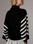 Yeokou Women's Oversized Striped Pullover Sweater