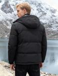 Flygo Men's Insulated Hooded Puffer Jacket