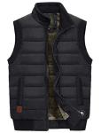 Men's Black Padded Fleece Vest Jacket 5XL/XL