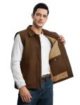 Men's Lightweight Warm Sherpa Fleece Winter Vest