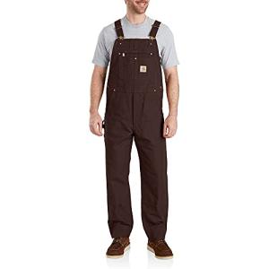 Carhartt Men's Duck Bib Overalls in Dark Brown
