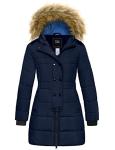 ZSHOW Girls' Navy Hooded Puffer Winter Coat