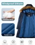 ZSHOW Girls' Navy Hooded Puffer Winter Coat