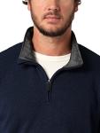 Mood Indigo Long Sleeve Fleece Quarter-Zip, Large