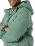 Men's Hooded Mid-Length Puffer Coat, Sage Green