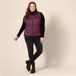 Lightweight Water-Resistant Burgundy Packable Puffer Vest