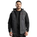 Wrangler Men's Hooded Sherpa Lined Vest, Asphalt