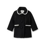 Sofia Grainge Toddler Girls' Black Wool Blend Coat