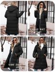 Womens Long Winter Puffer Coat with Hood