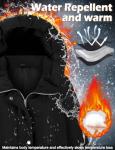 Womens Long Winter Puffer Coat with Hood