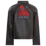 Spider-Man Boys Faux Leather Moto Jacket Black