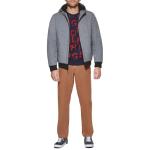 Tommy Hilfiger Men's Grey Soft Shell Bomber Jacket