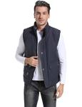 Flygo Men's Thick Fleece-Lined Puffer Vest