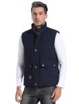 Flygo Men's Thick Fleece-Lined Puffer Vest