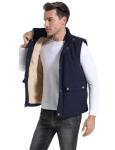 Flygo Men's Thick Fleece-Lined Puffer Vest