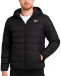 Reebok Men's Lightweight Quilted Puffer Jacket, Black