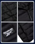 Reebok Men's Lightweight Quilted Puffer Jacket, Black