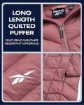 Reebok Women's Lightweight Packable Long Puffer Jacket