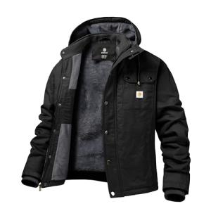 Chexpel Men's Fleece-Lined Utility Jacket