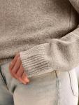 Womens Oversized Off-The-Shoulder Cozy Sweater