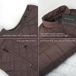 Fuinloth Women's Lightweight Quilted Chocolate Vest