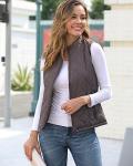 Fuinloth Women's Lightweight Quilted Chocolate Vest