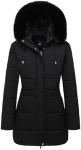 Women's Waterproof Fleece Lined Winter Puffer Coat