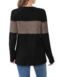 Womens Long Sleeve Tunic Sweater in Chocolate Brown