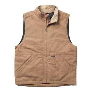 Wolverine Canvas Vest with Sherpa Collar