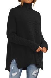 EFAN Women's Oversized Turtleneck Knit Sweater