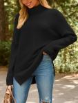 EFAN Women's Oversized Turtleneck Knit Sweater