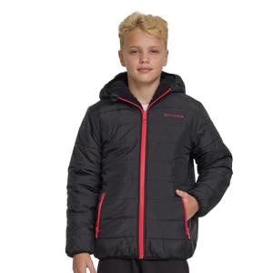 Reversible Boys Puffer Jacket with Hood