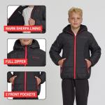 Reversible Boys Puffer Jacket with Hood