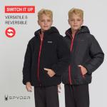 Reversible Boys Puffer Jacket with Hood