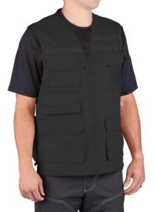 Men's Tactical Vest in Black - Medium Size