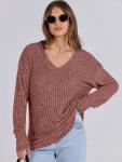 ANRABESS Women’s V Neck Long Sleeve Fall Tops