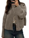 Cicy Bell Women's Chunky Knit Cardigan Jacket