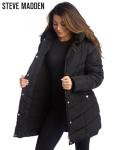 Steve Madden Women's Insulated Puffer Jacket - Black