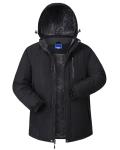 Men's Waterproof Winter Ski Jacket with Fleece Lining