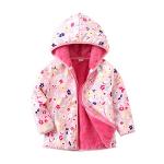 Toddler Waterproof Fleece Jacket with Hood 1-2T