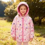 Toddler Waterproof Fleece Jacket with Hood 1-2T