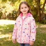 Toddler Waterproof Fleece Jacket with Hood 1-2T