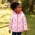 Toddler Waterproof Fleece Jacket with Hood 1-2T
