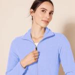 Women's Classic-Fit Full-Zip Fleece Jacket, Soft Violet