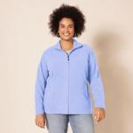 Women's Classic-Fit Full-Zip Fleece Jacket, Soft Violet