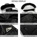 Women's Waterproof Puffer Coat with Faux Fur Hood