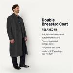 Men's Relaxed-Fit Wool Blend Longline Topcoat