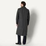 Men's Relaxed-Fit Wool Blend Longline Topcoat