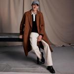 Men's Relaxed-Fit Wool Blend Longline Topcoat