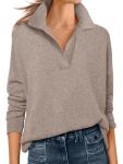 ANRABESS Women’s Lightweight V-Neck Long Sleeve Sweater
